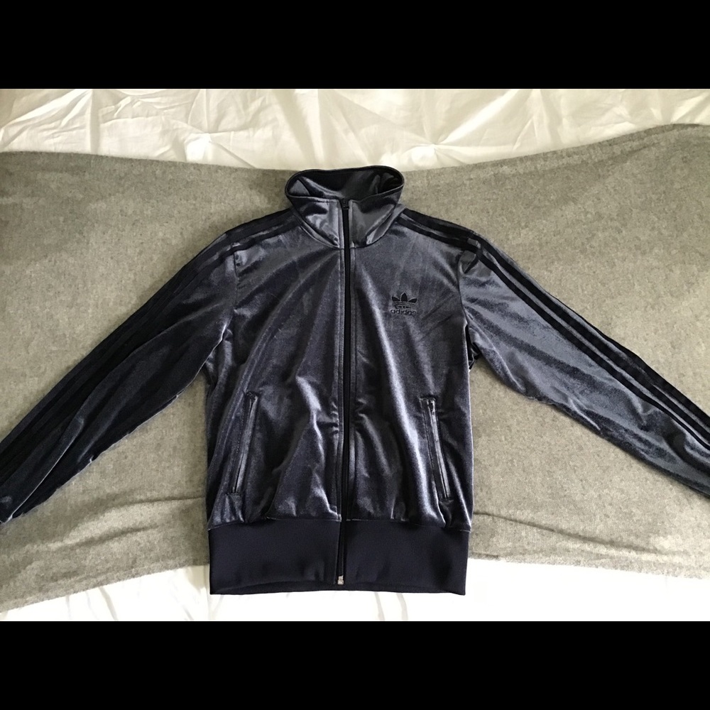 Adidas velvet track jacket